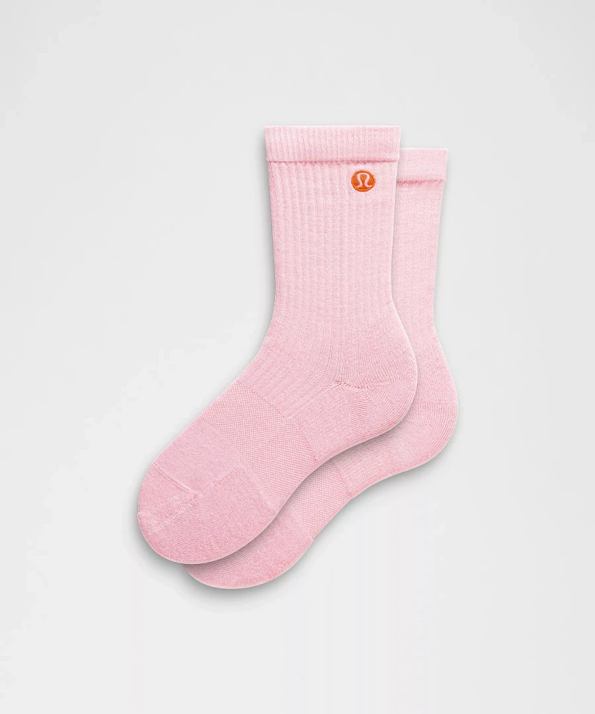 Women's Daily Stride Ribbed Comfort Crew Socks |