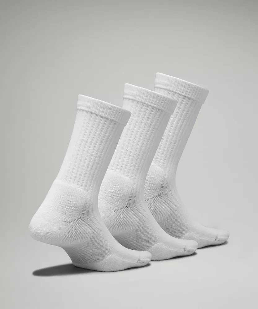 Women's Daily Stride Ribbed Comfort Crew Socks *3 Pack |