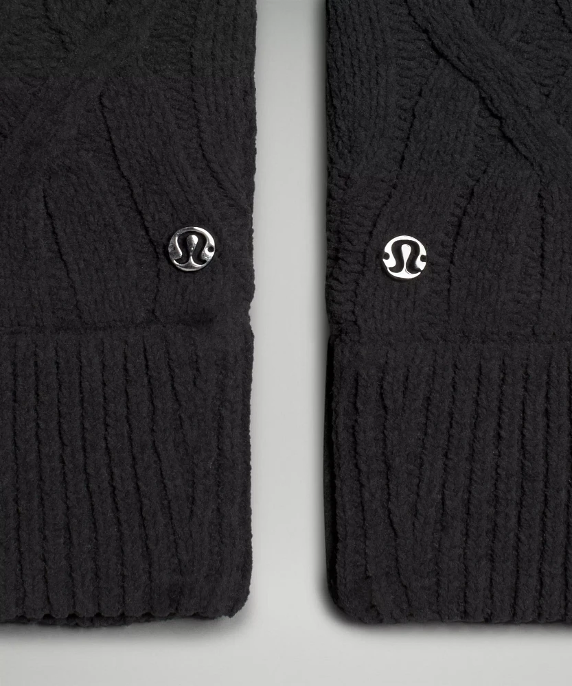 Women's Cable-Knit Fleece-Lined Mittens | Gloves & Cold Weather Acessories