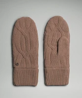 Women's Cable-Knit Fleece-Lined Mittens | Gloves & Cold Weather Acessories