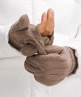 Women's Cable-Knit Fleece-Lined Mittens | Gloves & Cold Weather Acessories