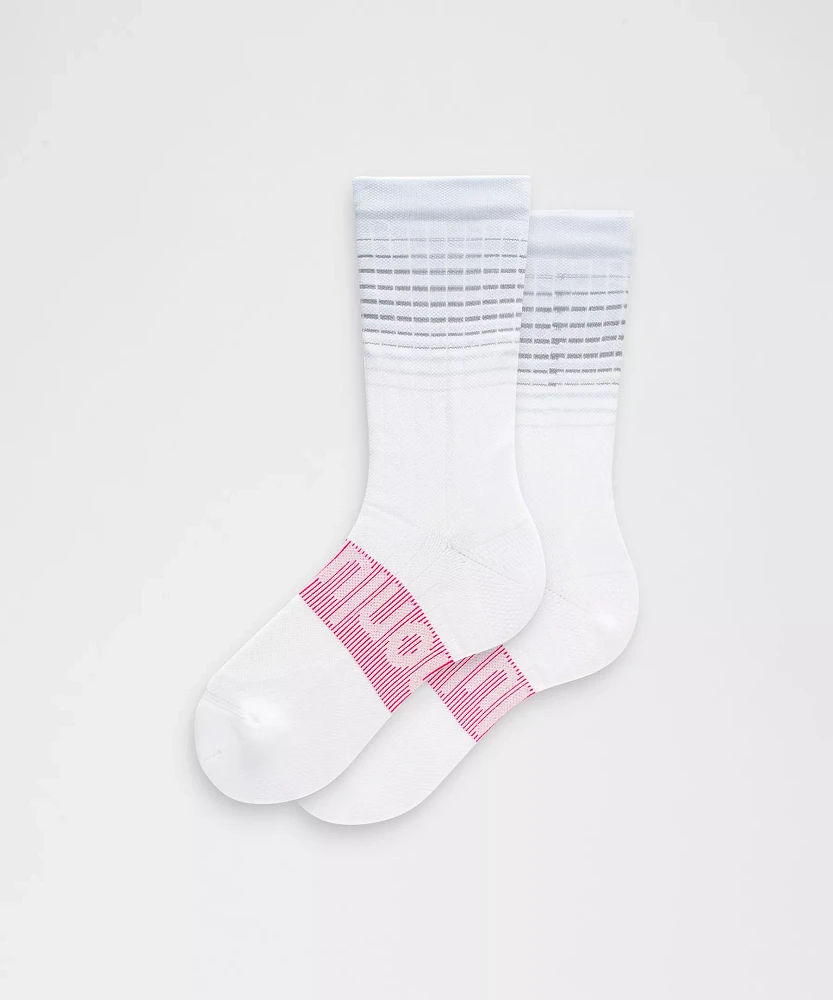 Women's Power Stride Crew Socks *Reflective |