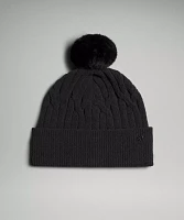 Women's Cable-Knit Pom-Pom Beanie | Hats