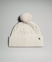 Women's Cable-Knit Pom-Pom Beanie | Hats