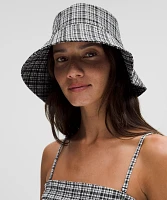 Women's Seersucker Check Wide-Brim Hat | Hats