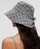 Women's Seersucker Check Wide-Brim Hat | Hats