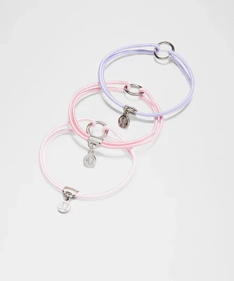 Logo Charm Hair Ties *3 Pack | Women's Accessories