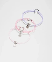Logo Charm Hair Ties *3 Pack | Women's Accessories