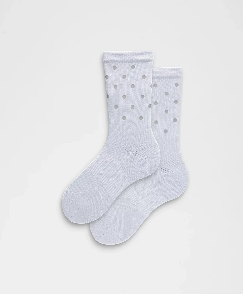 Women's Power Stride Crew Socks *Dot Reflective |