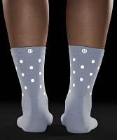 Women's Power Stride Crew Socks *Dot Reflective |