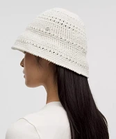 Cotton Crochet Bucket Hat | Women's Hats