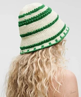 Cotton Crochet Bucket Hat | Women's Hats