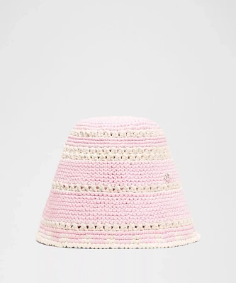 Cotton Crochet Bucket Hat | Women's Hats