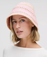 Cotton Crochet Bucket Hat | Women's Hats