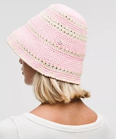 Cotton Crochet Bucket Hat | Women's Hats