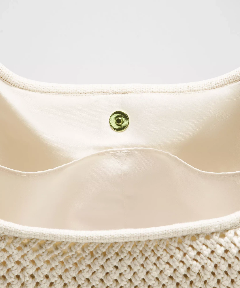 Cotton Crochet Shoulder Bag 7L | Women's Bags,Purses,Wallets
