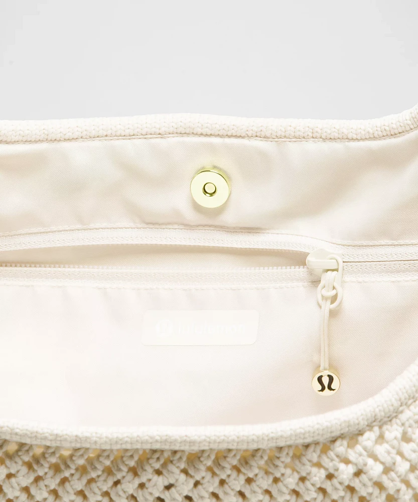 Cotton Crochet Shoulder Bag 7L | Women's Bags,Purses,Wallets