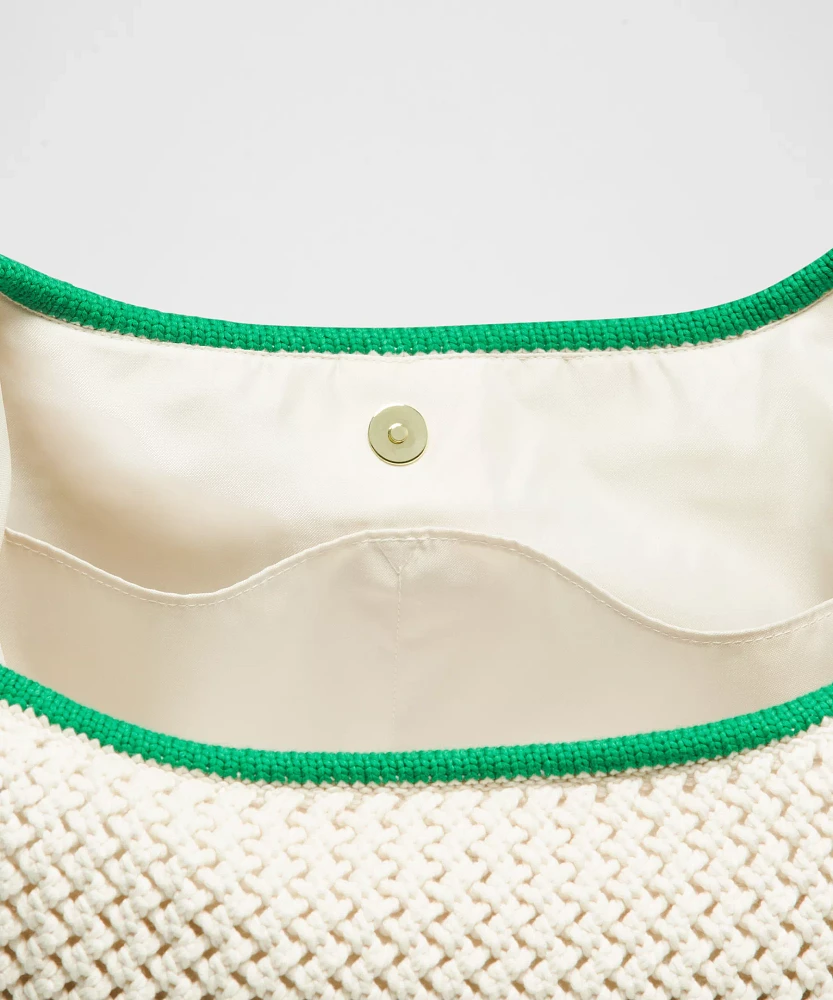 Cotton Crochet Shoulder Bag 7L | Women's Bags,Purses,Wallets