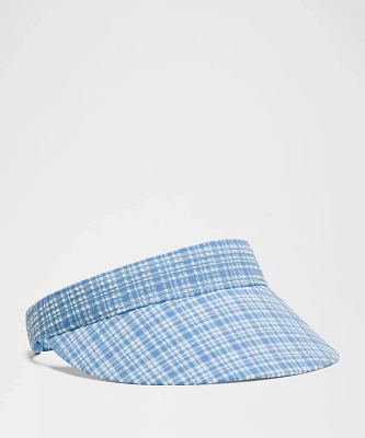 Women's Seersucker Check Removable Sweatband Visor | Hats