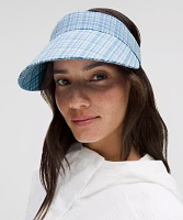 Women's Seersucker Check Removable Sweatband Visor | Hats