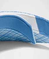 Women's Seersucker Check Removable Sweatband Visor | Hats