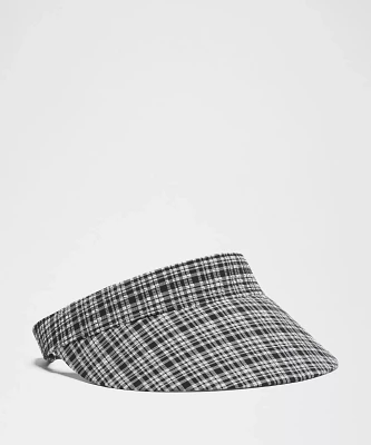 Women's Seersucker Check Removable Sweatband Visor | Hats