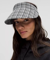 Women's Seersucker Check Removable Sweatband Visor | Hats