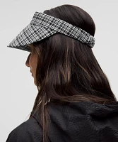 Women's Seersucker Check Removable Sweatband Visor | Hats