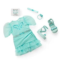 March Gleaming Aquamarine Outfit for 18-inch Dolls