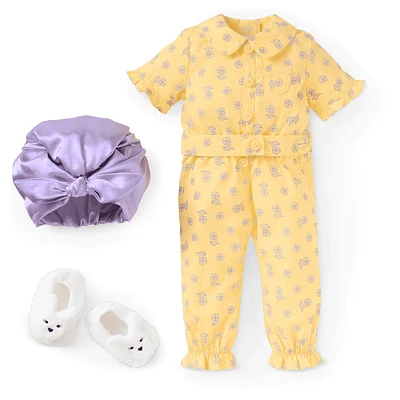 Claudie's™ Yellow Bloom Pajamas for 18-inch Dolls