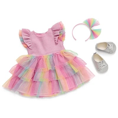 Pastel Party Dress for 18-inch Dolls