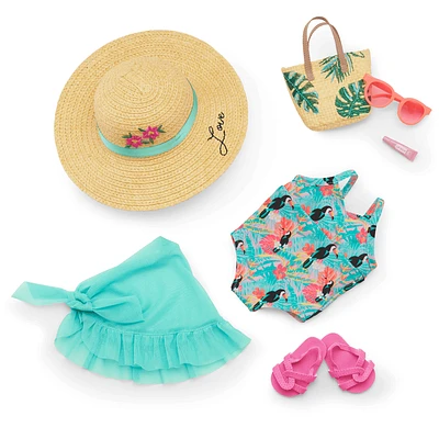 Fun in the Sun Travel Outfit for 18-inch Dolls