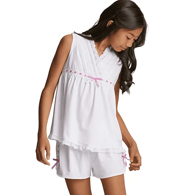 Ribbon & Lace Pajamas for Girls