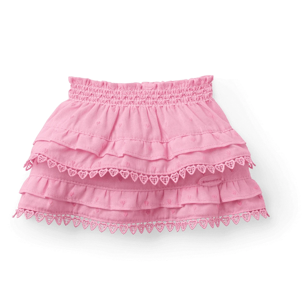 American Girl® x LoveShackFancy Rosy Ruffles Billie Skirt for 18-inch Dolls