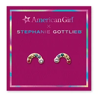 American Girl® x Stephanie Gottlieb Radiant Rainbow Stud Earrings for Girls
