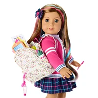 Star Student Backpack Set for 18-inch Dolls
