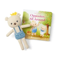 Bitty Baby® Doll #2 in Soft Blue + Bear Friend & Board Book