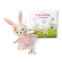 Bitty Baby® Doll #5 in Pretty Pink + Plush Friends & Board Books