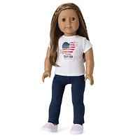 Team USA T-Shirt for Girls & 18-inch Dolls