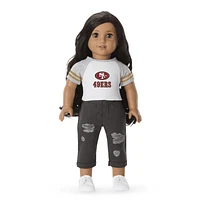 American Girl® x NFL San Francisco 49ers Fan Tee for 18-inch Dolls