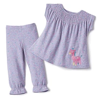 Cuddly Giraffe Pajamas for Little Girls