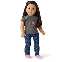 Star Bright Tee for Girls & 18-inch Dolls