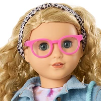 Petal-Pink Glasses for 18-inch Dolls