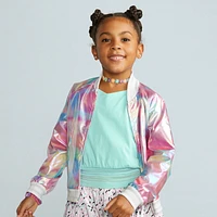 Sweet Street Bomber Jacket for Girls