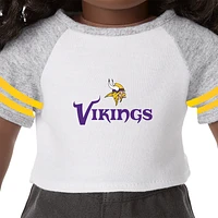 American Girl® x NFL Minnesota Vikings Fan Tee for 18-inch Dolls