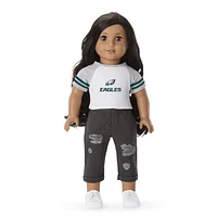 American Girl® x NFL Philadelphia Eagles Fan Tee for 18-inch Dolls