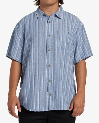 All Day Stripe - Camisa de manga curta para Homem