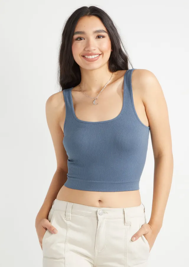 Rue21 Seamless Square Neck Halter Tank