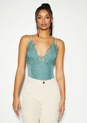 Creamsicle Lace Bodysuit