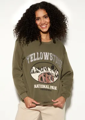 Yellowstone Embroidered Crew Neck Sweatshirt